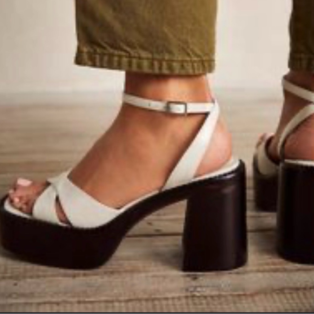 Jeffrey Campbell White Platform Sandals